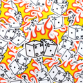 Flaming RNDM Dice